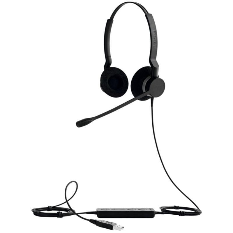 Vista general de los Auriculares con cable Jabra Biz 2300 Duo USB-A UC Negro