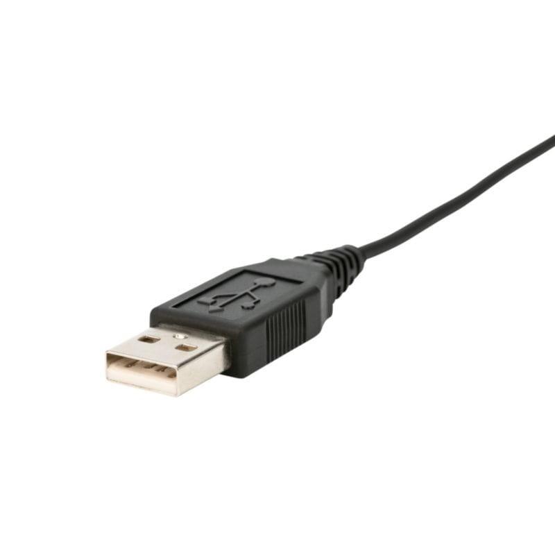 Detalle del conector USB-A de los Auriculares Jabra Biz 2300 Duo USB-A UC Negro