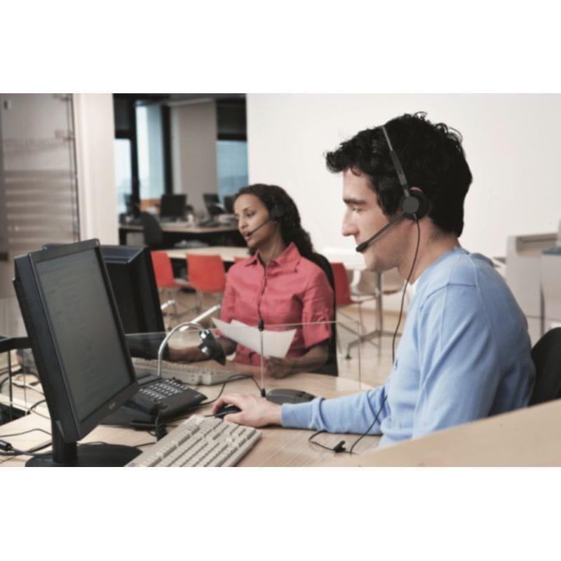 Auriculares Jabra Biz 2300 Duo USB-A UC Negro con cancelación de ruido