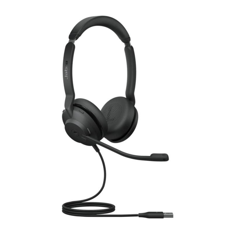 Perspectiva de los Auriculares Jabra Evolve2 30 SE MS Stereo USB-A Negro