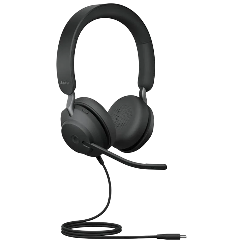 Jabra Evolve2 40 SE MS Stereo USB-C Negro - Auriculares con cable