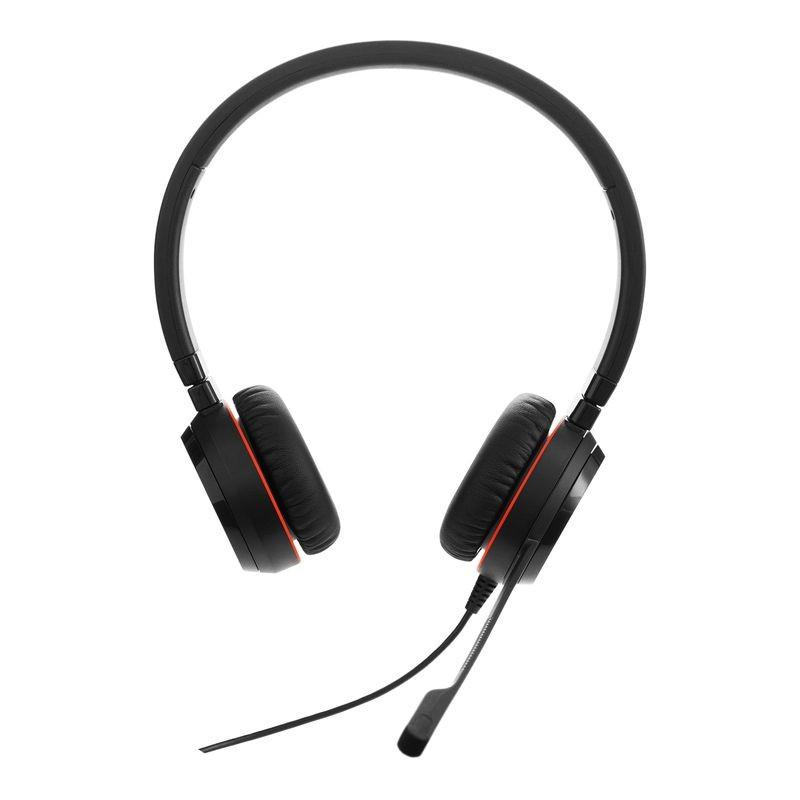 Frontale de Jabra Evolve 30 II MS Stéréo USB Noir - Écouteurs filaires