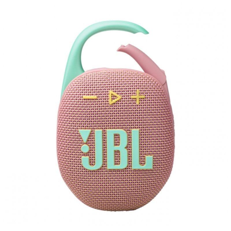 Vista frontal del Altavoz JBL Clip 5 Rosa