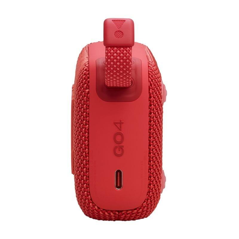 Lateral derecho de JBL Go 4 4.2 W Rojo - Altavoz Bluetooth