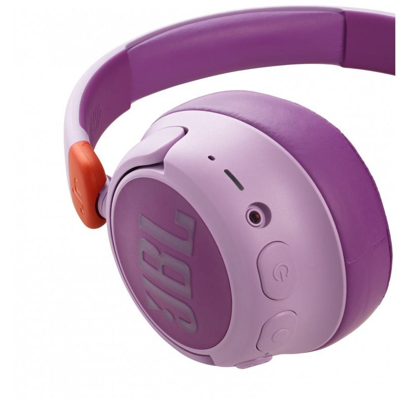 botões dos Auscultadores sem fios para crianças JBL JR 460NC Rosa