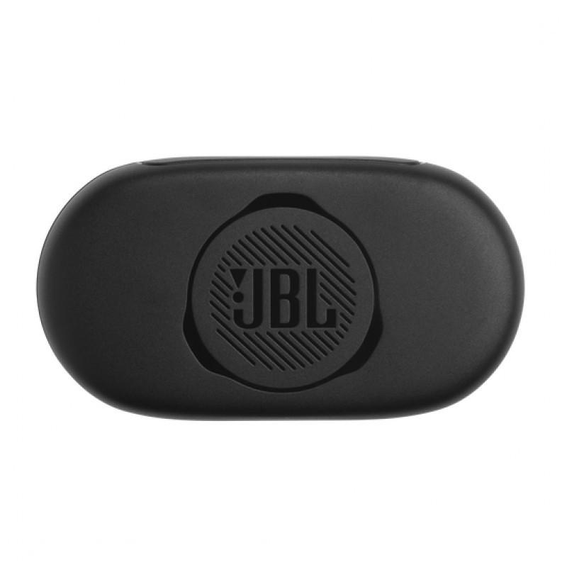 vista superior del estuche de carga de los Auriculares Inalámbricos JBL Quantum TWS Negro