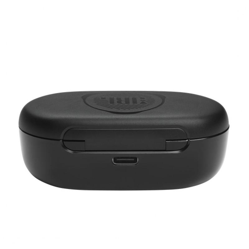 vista trasera del estuche de carga de los Auriculares Inalámbricos JBL Quantum TWS Negro