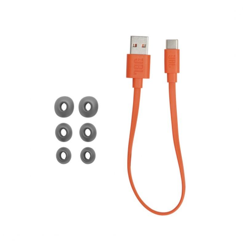 cable y almohadillas de los Auriculares Inalámbricos JBL Quantum TWS Negro