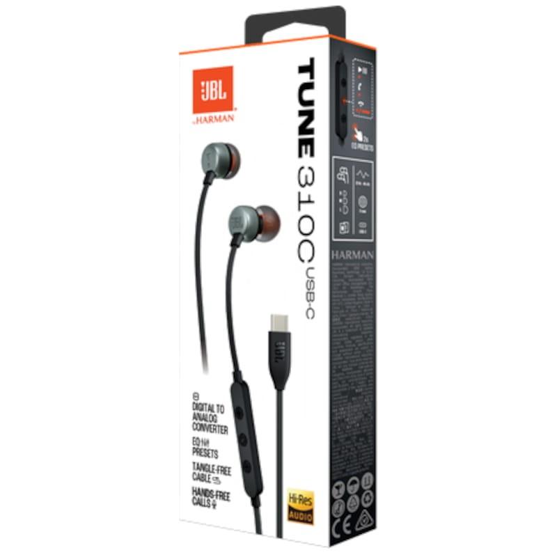 JBL Tune 310C USB-C Negro - Auriculares In-Ear Caja