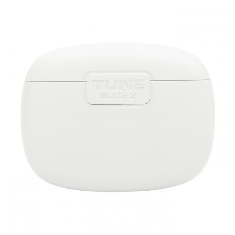 JBL Tune Buds 2 Blanc - vue arrière de l’étui de charge