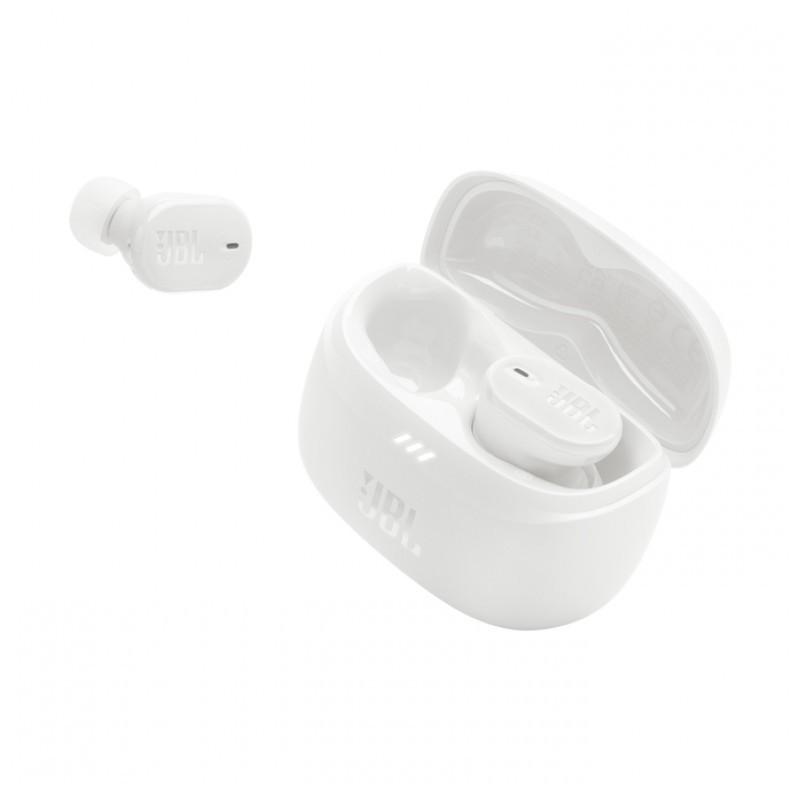 JBL Tune Buds 2 Blanc avec son étui de charge