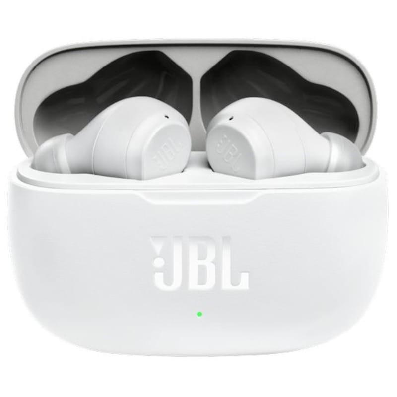 Vista frontal de JBL Wave 200 TWS Blanco - Auriculares Bluetooth