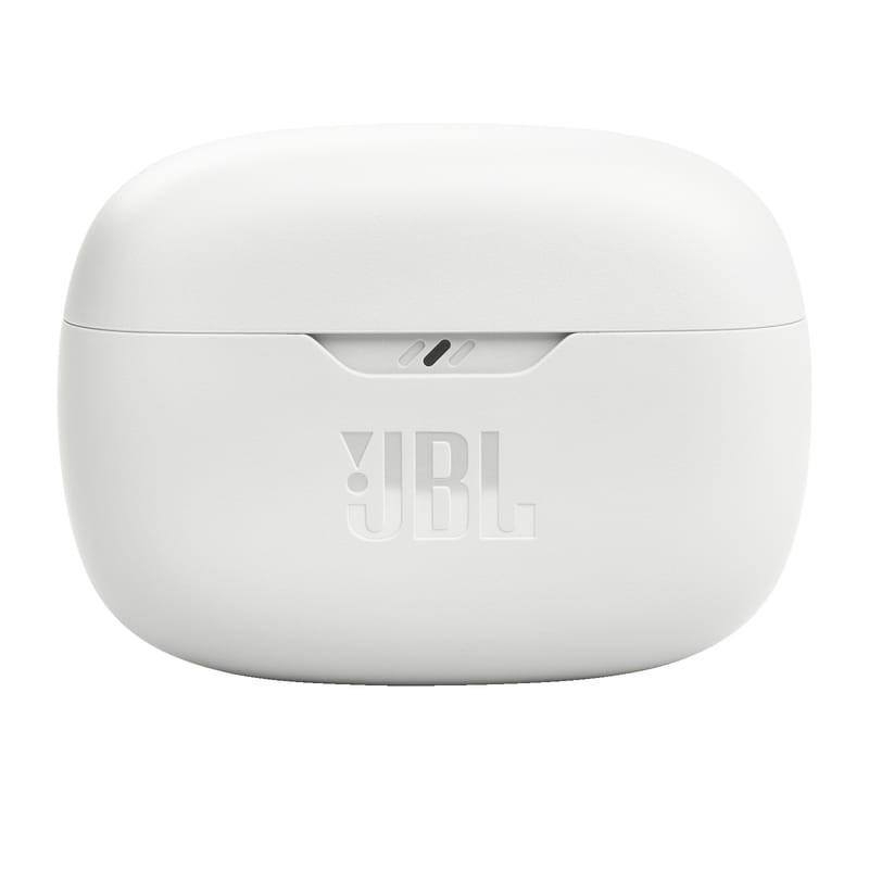 vista trasera del estuche de carga de los Auriculares Bluetooth JBL Wave Beam Blanco
