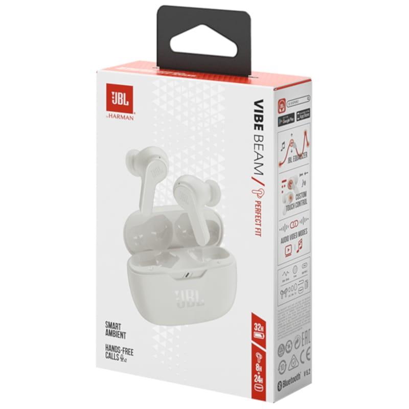embalaje de los Auriculares Bluetooth JBL Wave Beam Blanco