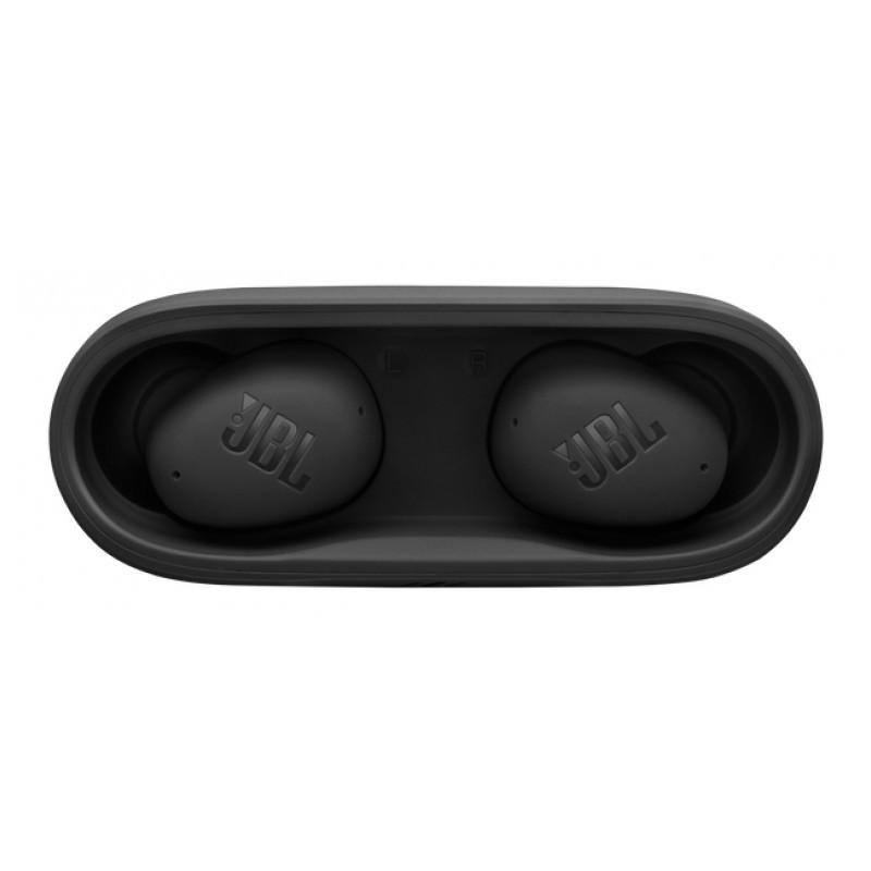 JBL Wave Buds 2 Negro - vista superior del estuche de carga