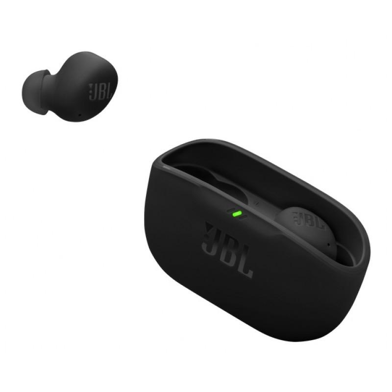 JBL Wave Buds 2 Negro con su estuche de carga