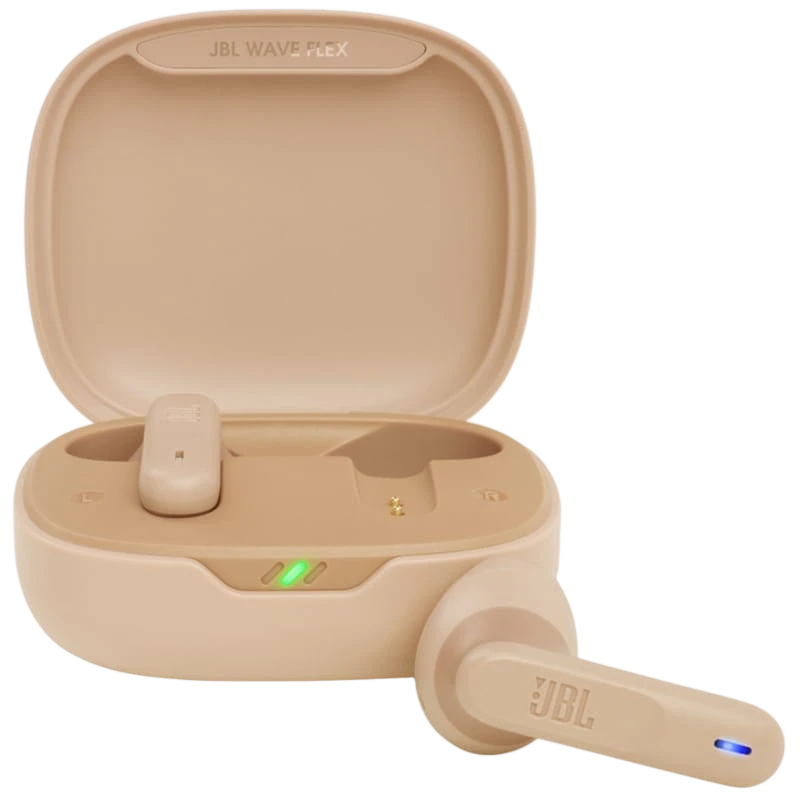 JBL Wave Flex Beige - Auriculares Bluetooth