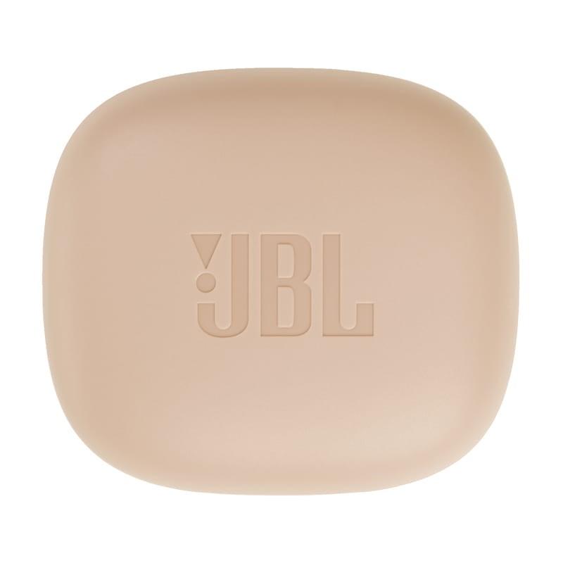 vista superior del estuche de los Auriculares Bluetooth JBL Wave Flex Beige