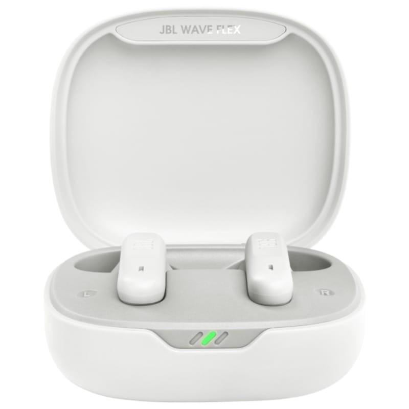 estojo de carregamento para fones de ouvido JBL Wave Flex Bluetooth branco