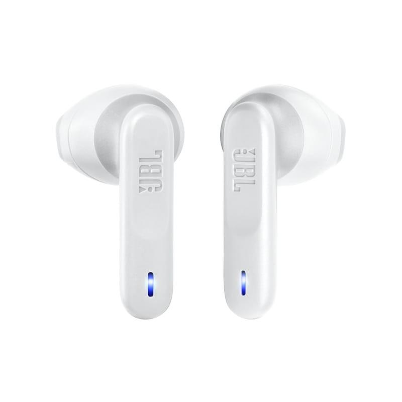Vista frontal e traseira dos Auscultadores Bluetooth JBL Wave Flex Branco