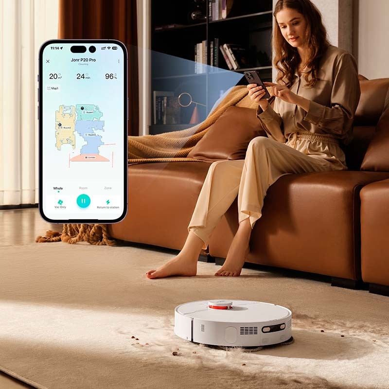 aplicación móvil del Aspirador robot JONR P20 Pro