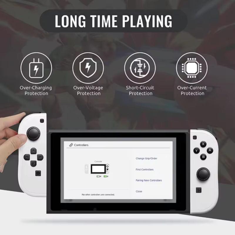 Fonctions de l'Ensemble de Joy-Con Gauche/Droite Compatible Nintendo Switch Blanc