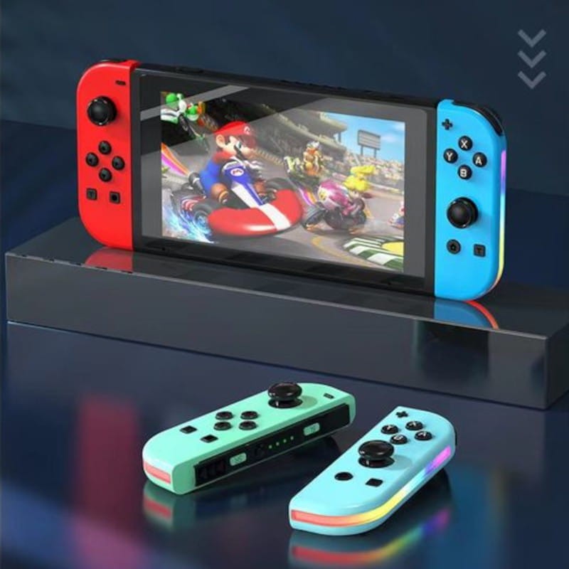 Consola de Mando Joy-Con Set Izq/Dcha Nintendo Switch Compatible Blanco RGB