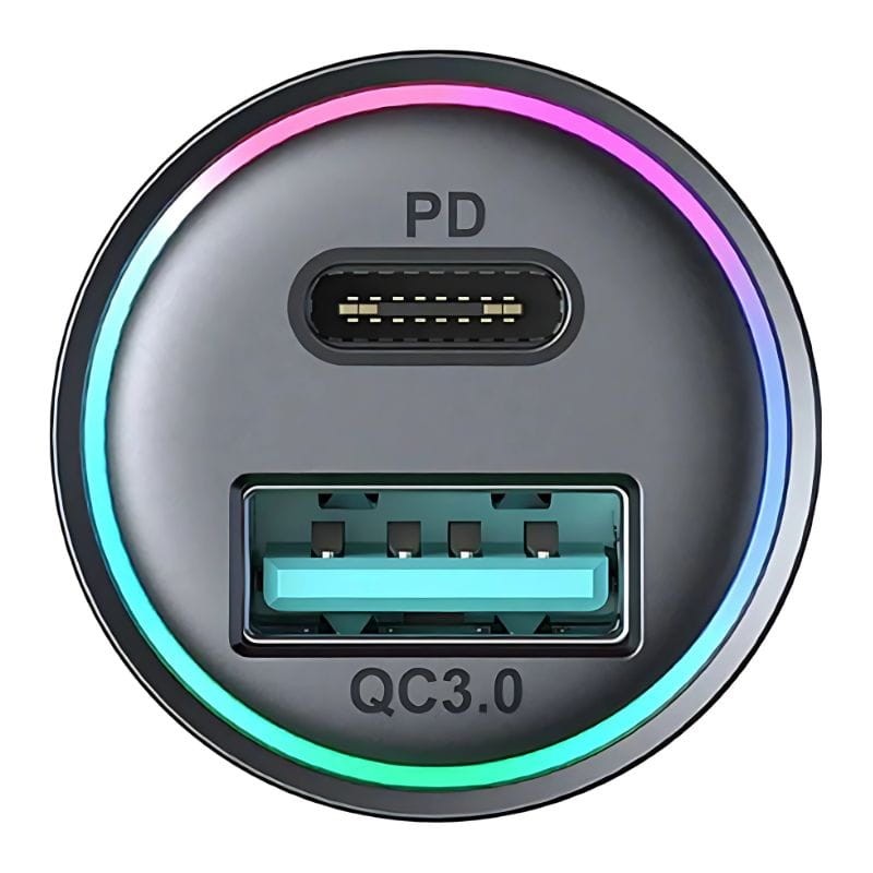 Détail des ports du chargeur Joyroom JR-CCN04