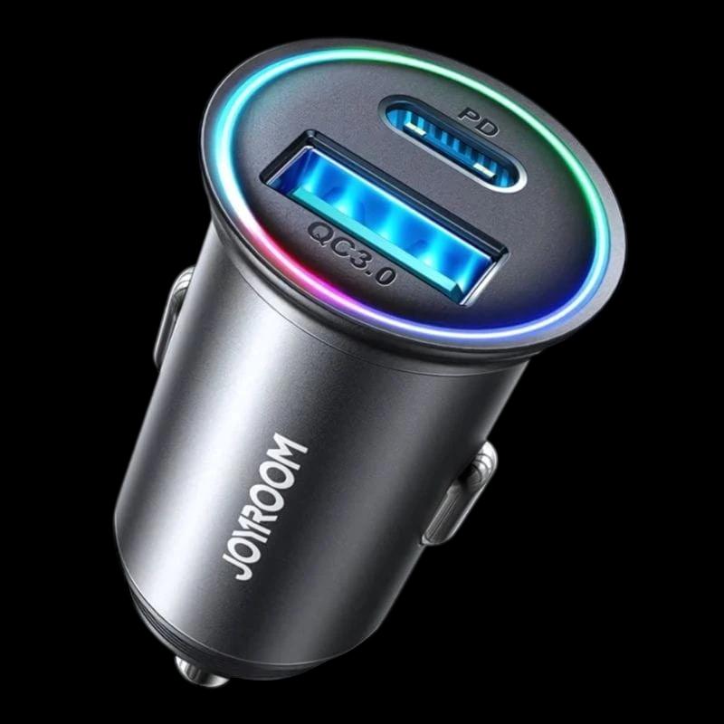 Joyroom JR-CCN04 60 W USB-A et USB Type-C - Chargeur de voiture