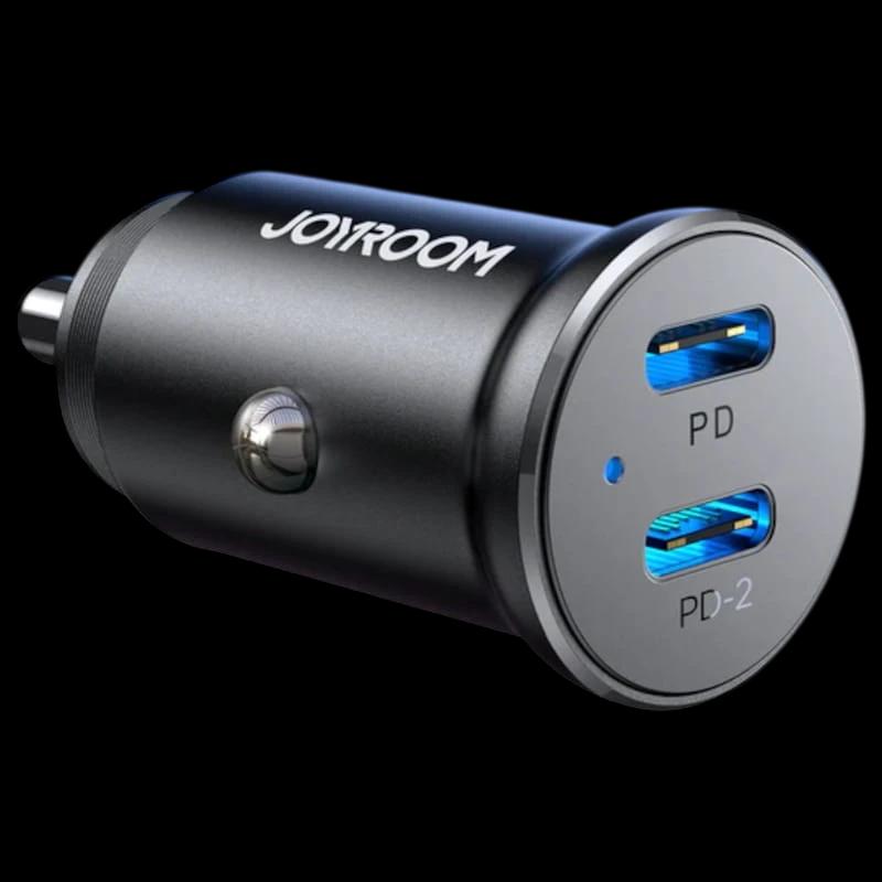 Joyroom JR-CCN06 Dual USB-C Mini Metal - Cargador de coche