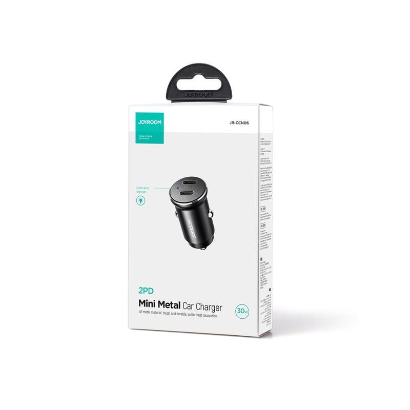 Caja de Joyroom JR-CCN06 Dual USB-C Mini Metal - Cargador de coche