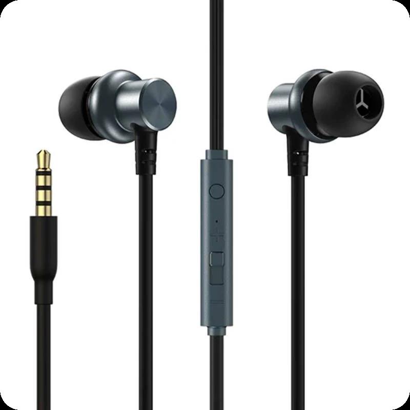 Joyroom JR-EL115 Jack 3.5mm Gris - Auriculares con cable
