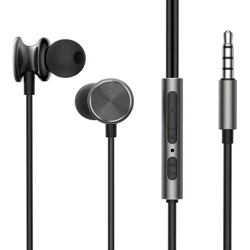Joyroom JR-EW03 Jack 3.5mm Gris Oscuro - Auriculares con cable
