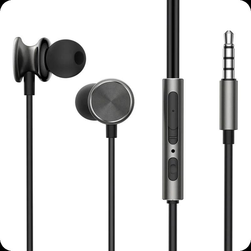 Joyroom JR-EW03 Jack 3.5mm Gris Oscuro - Auriculares con cable