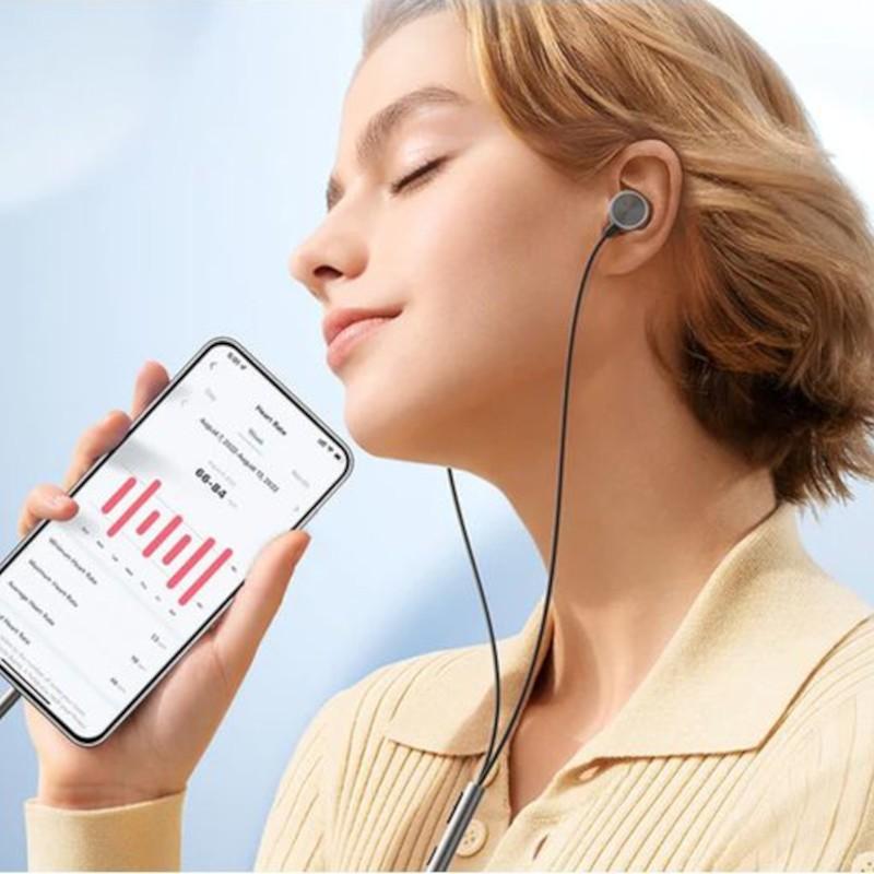 Potente Joyroom JR-EW03 Jack 3.5mm Plata - Auriculares con cable