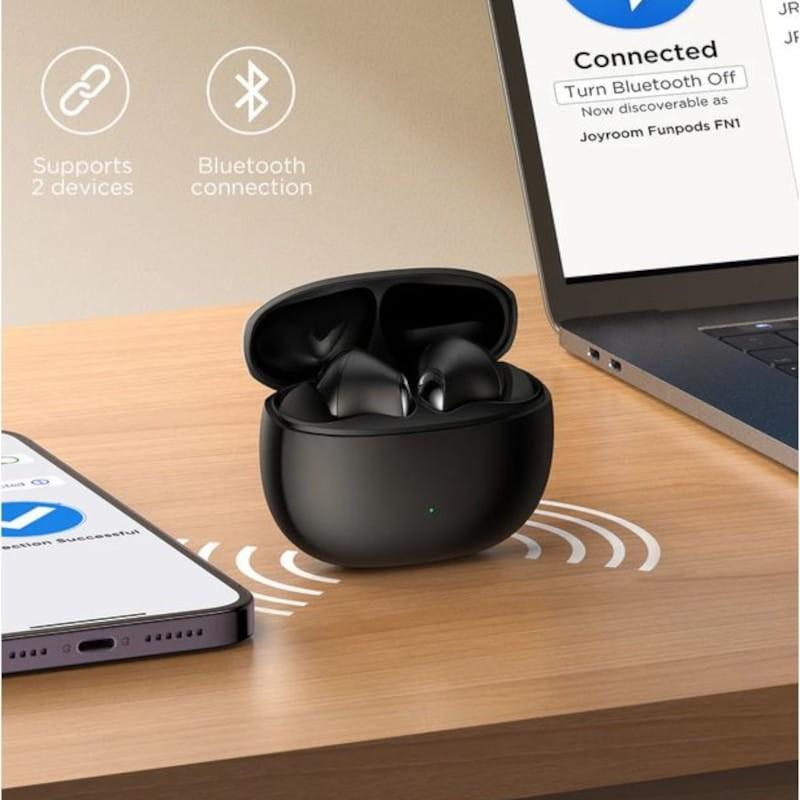 Bluetooth de Joyroom JR-FN1 TWS Negro - Auriculares Bluetooth