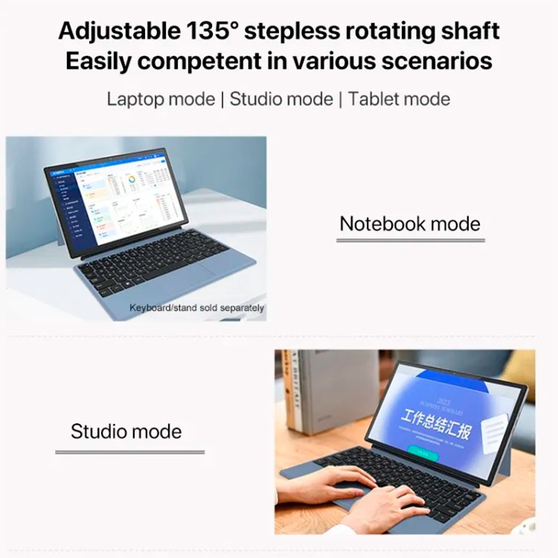 Jumper EZPad V10 8GB/256GB WiFi - modos de visualización