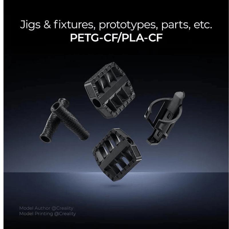 Creality K1C - Impresora FDM imagen de piezas impresas