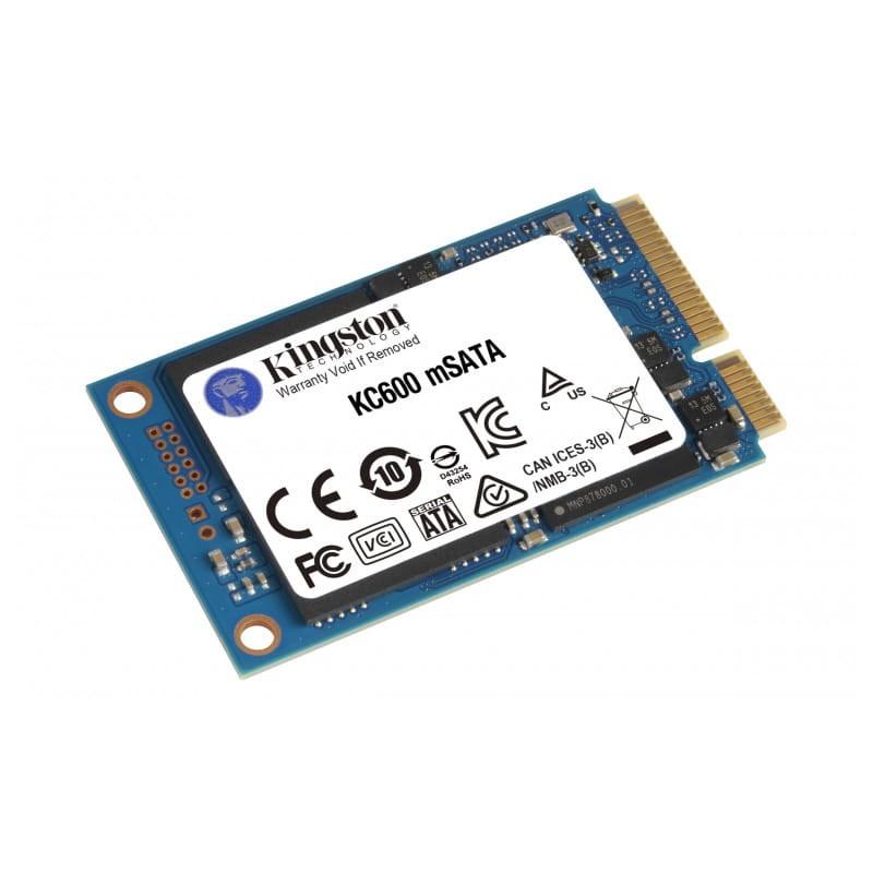 Kingston Technology KC600 mSATA 256 GB SATA III TLC - Disco duro SSD parte delantera