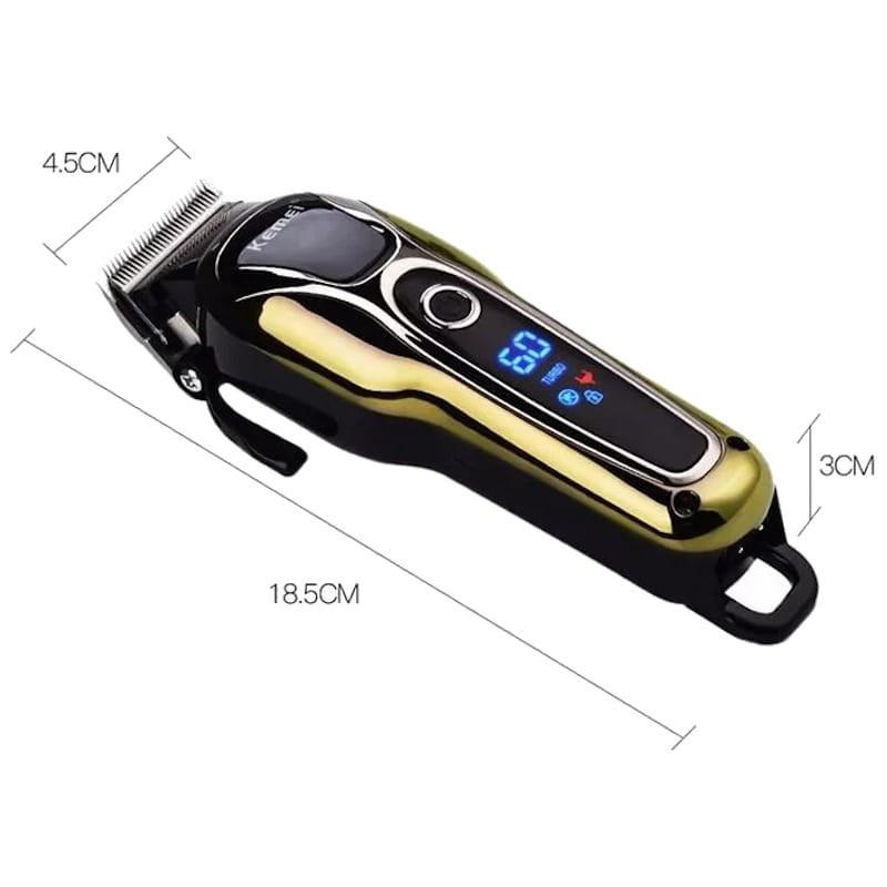 Kemei KM-1990 - Cortapelos Dorado Dimensiones