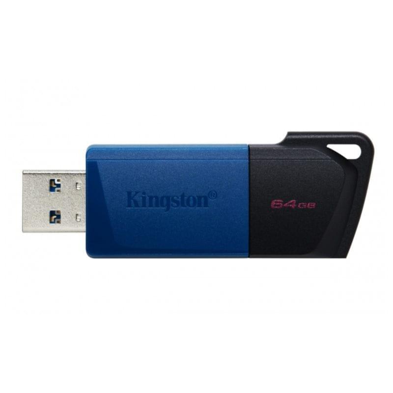 Detalle del Kingston DataTraveler Exodia 64GB USB A Negro/Azul sin tapa