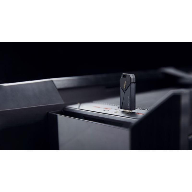 Kingston DataTraveler Exodia Onyx 256 GB USB 3.2 Gen 1 Preto conectado