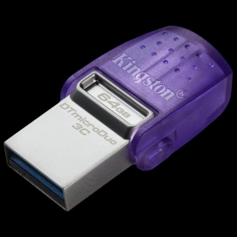 Kingston Technology DataTraveler microDuo 3C 64 GB Púrpura -  Unidad flash USB