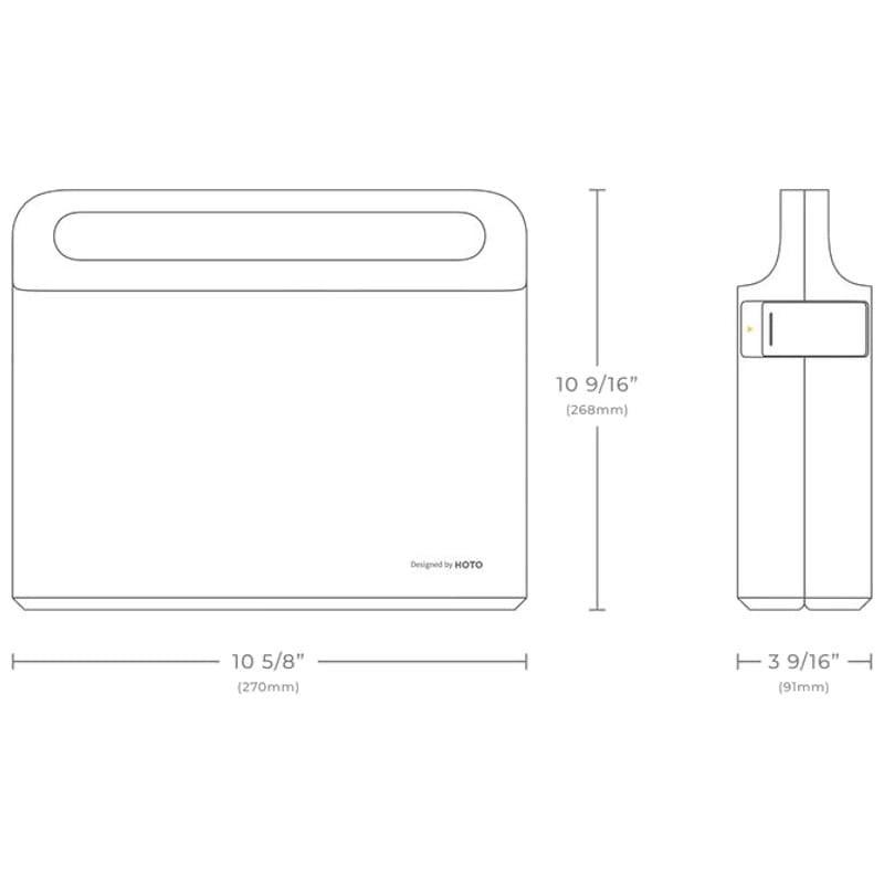 Kit de ferramentas Hoto com pasta de broca sem escova Dimensões