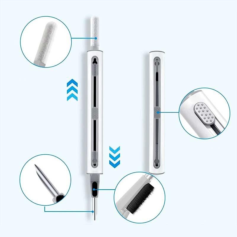 partes del Kit de limpieza 3 en 1 blanco de 2ª generación para auriculares