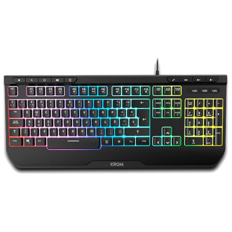 Kit de teclado y ratón Krom Kenya 4 en 1 RGB Gaming - Frontal