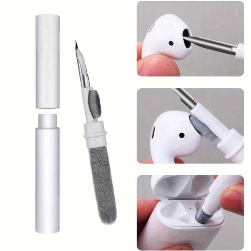 cómo usar el Kit de limpieza 3 en 1 blanco de  1ª generación para auriculares