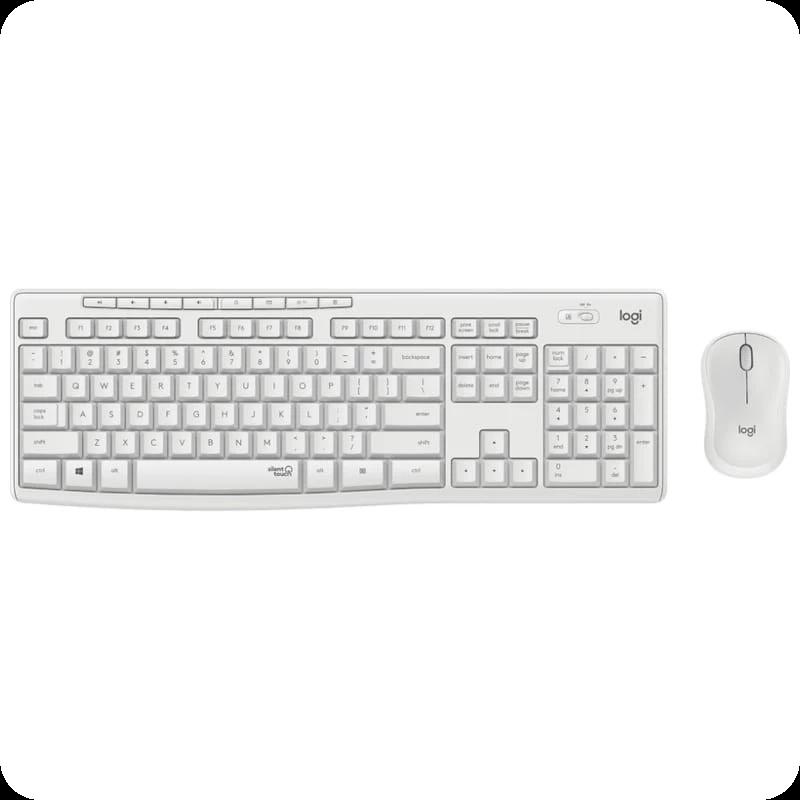 Clavier + souris sans fil Logitech MK295 Blanc