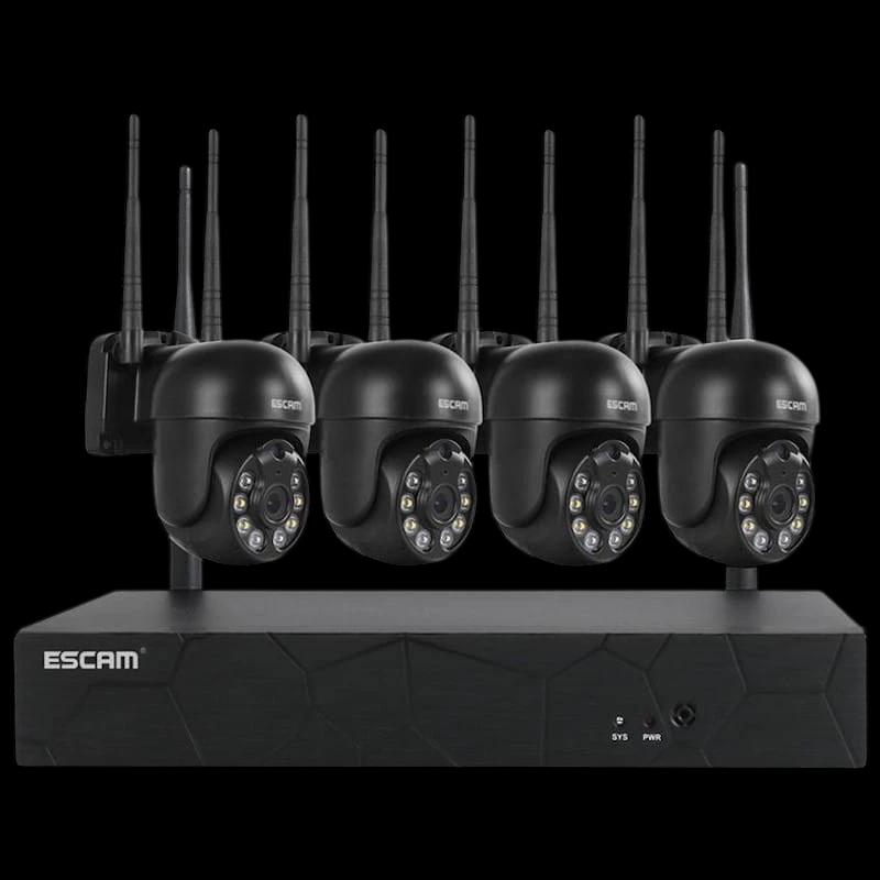 Kit de vidéosurveillance IP Escam WNK614 Wifi 3MP 4 Caméras
