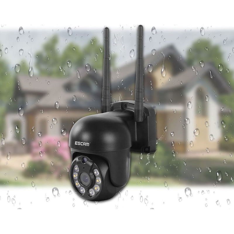 Kit de vidéosurveillance IP Escam WNK614 Wifi 3MP 4 Caméras - Frontale